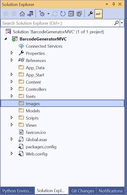 Create Images folder